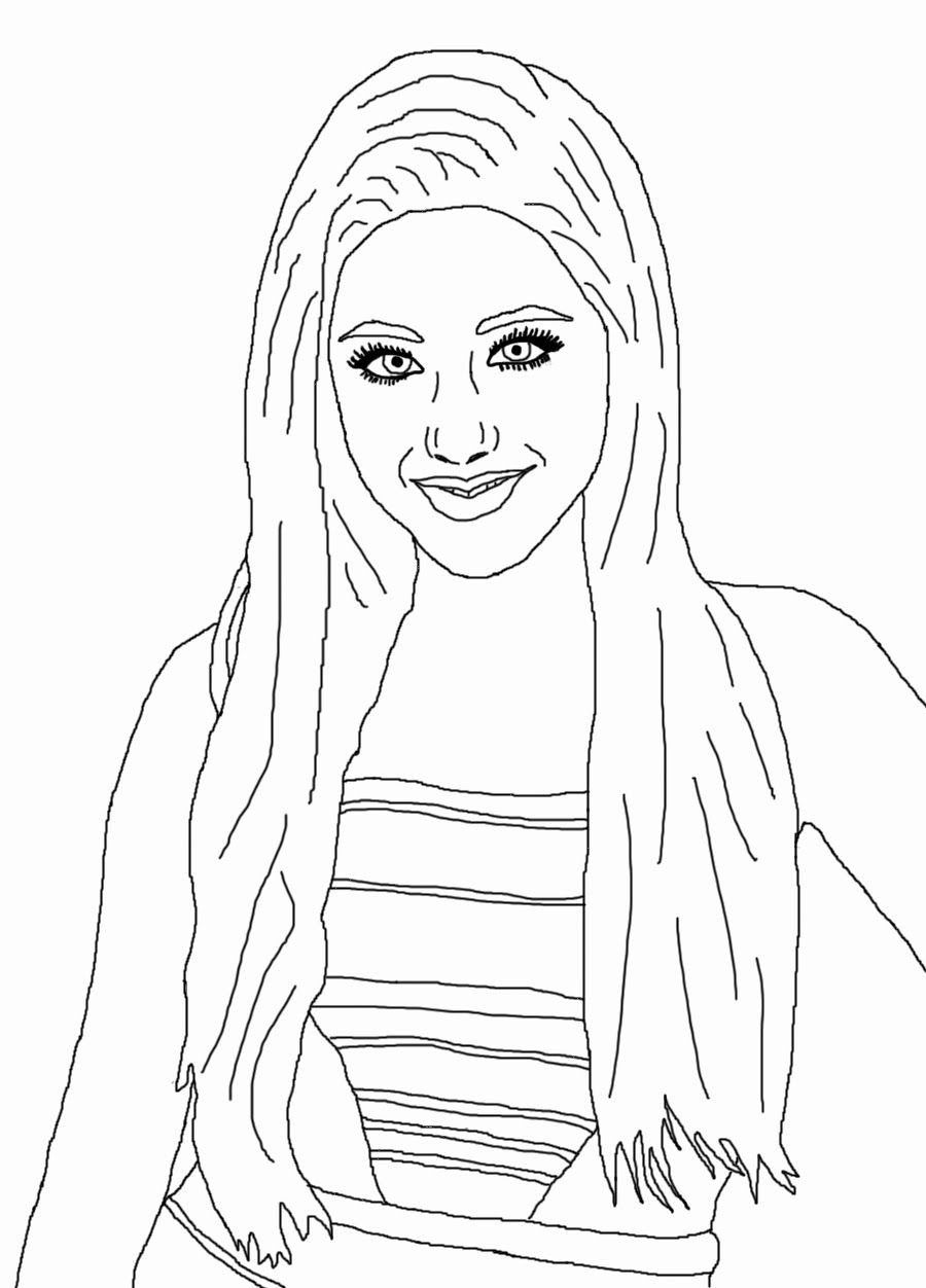Ariana Grande Coloring Pages | Forcoloringpages.com