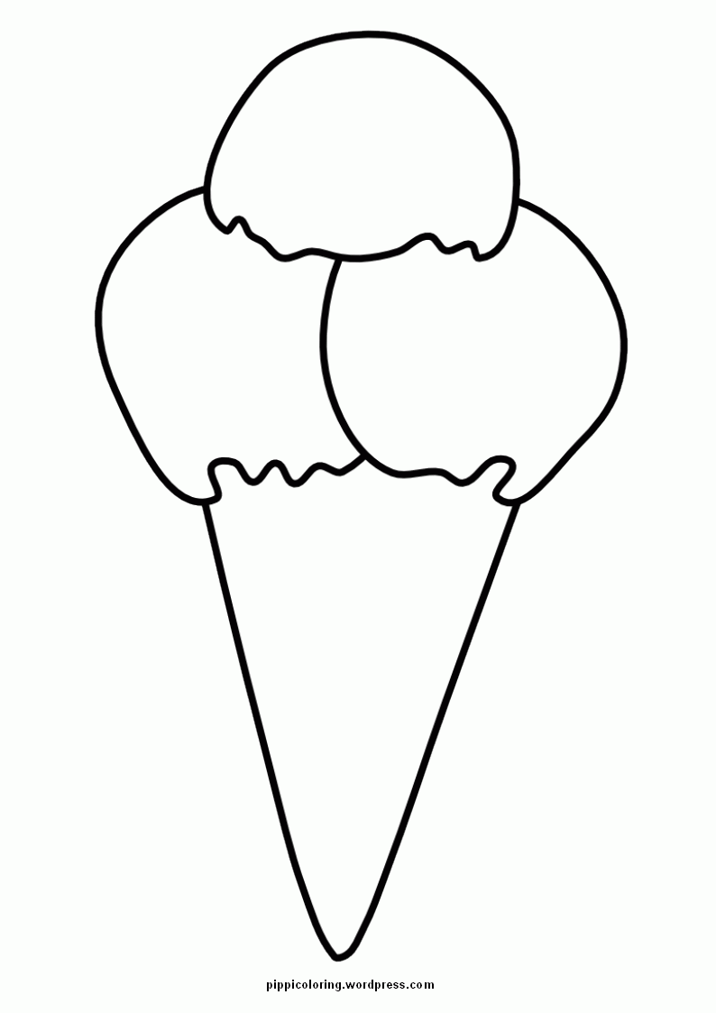 ice cream cone | Pippi's Coloring Pages