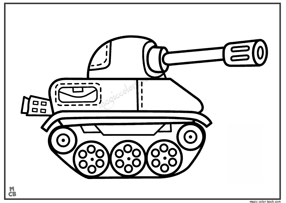 Drawing Tank #138196 (Transportation) – Printable coloring pages