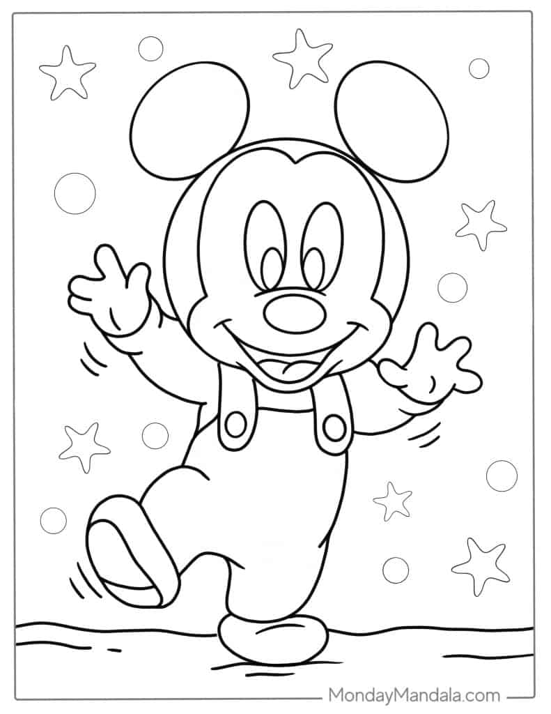 32 Mickey Mouse Coloring Pages (Free PDF Printables)