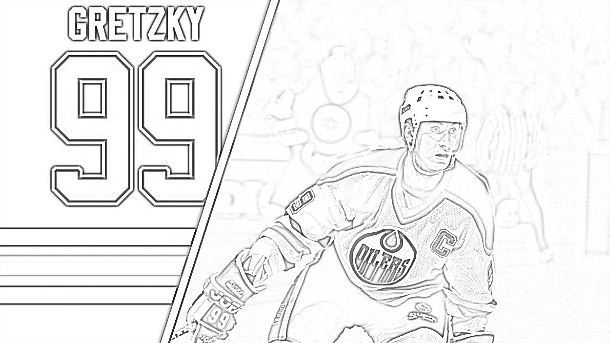 Hockey coloring pages | NHL logo coloring pages