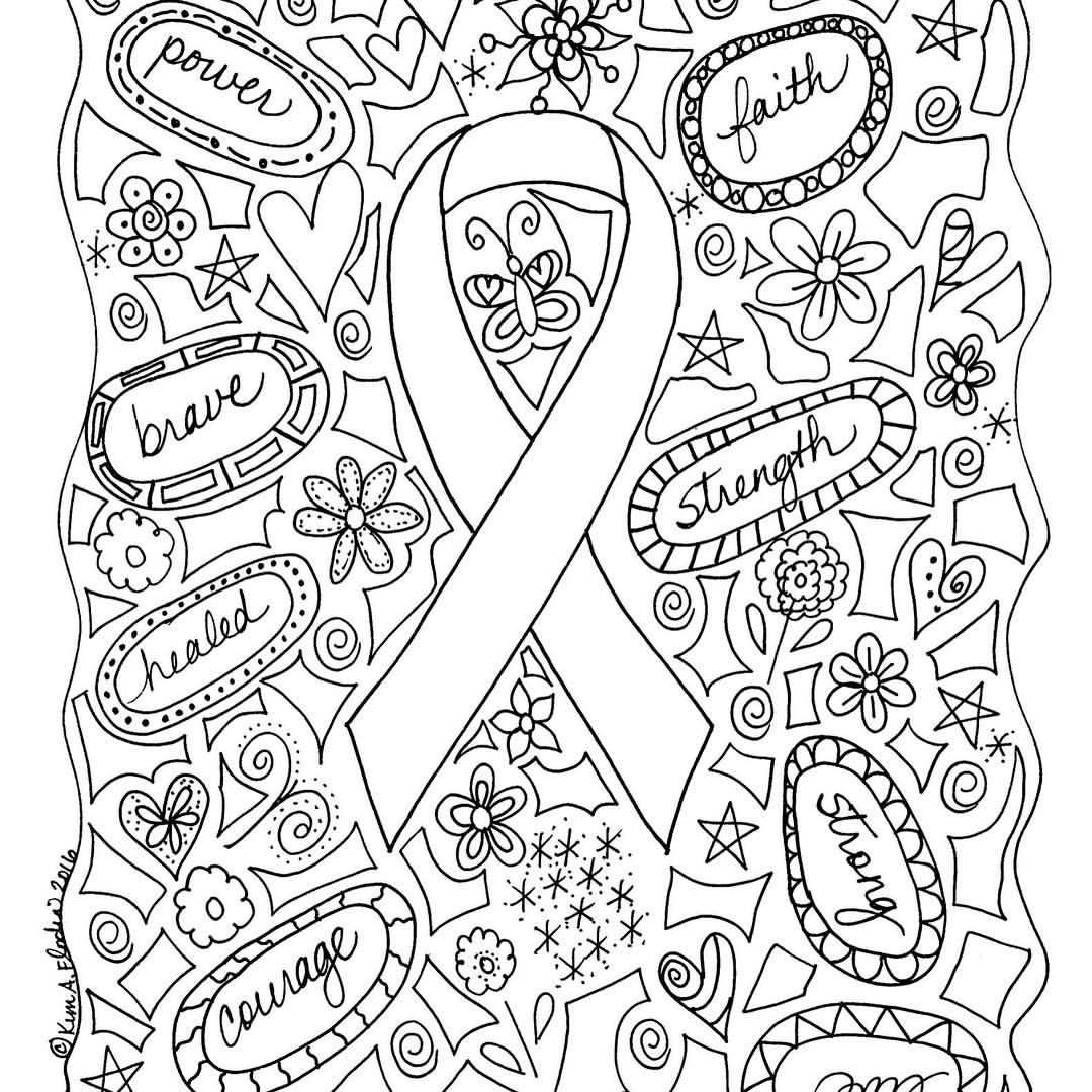 Coloring Pages : Coloring Pages Cancern Page Awareness Autism Blue ...