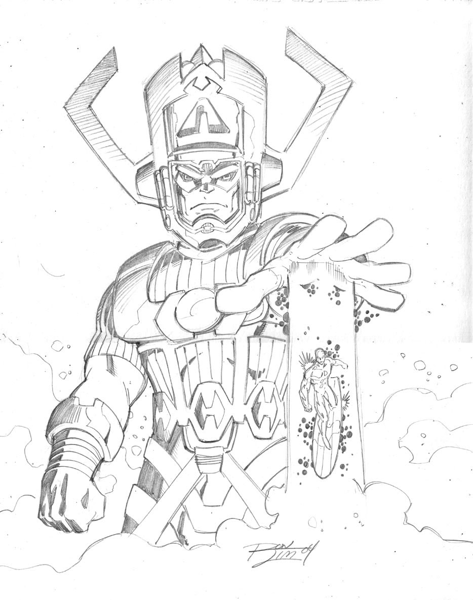 Marvel Comics of the 1980s: Galactus and the Silver Surfer by Ron Lim and  James Pascoe