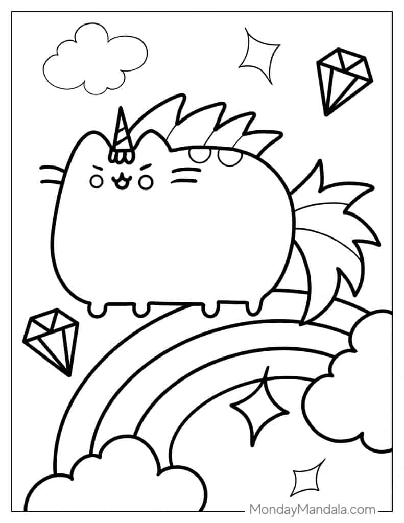 Rainbocorns Coloring Pages - Coloring Nation