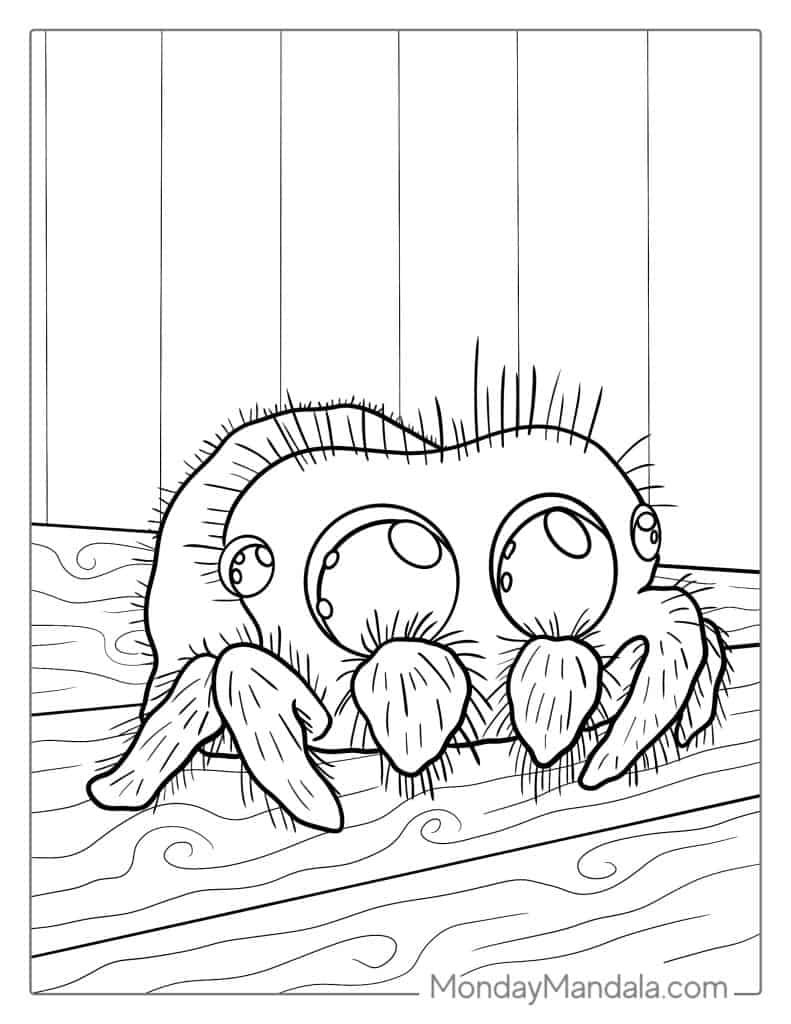 Lucas The Spider Coloring Pages - Coloring Nation