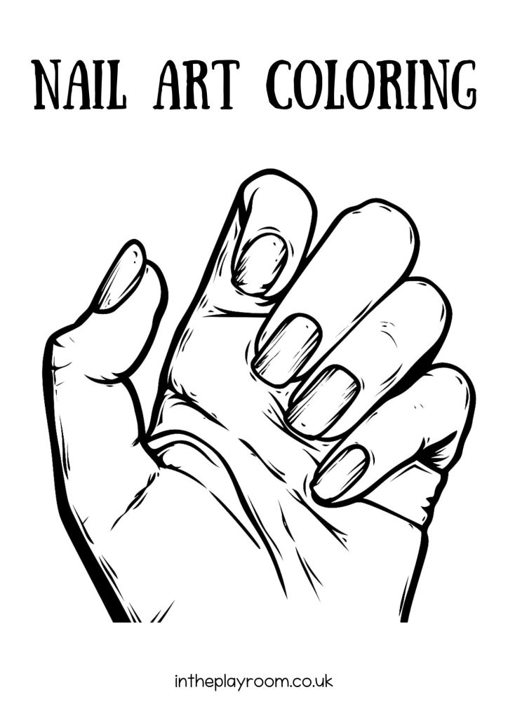 Free Nail Art Coloring Pages for Kids ...