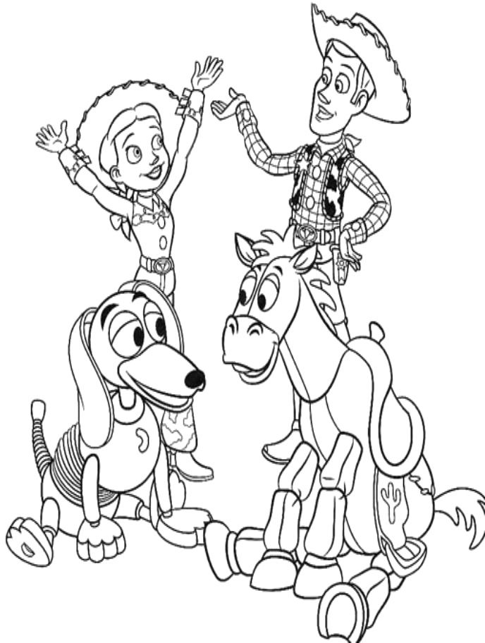 toy story slinky dog coloring page - Clip Art Library
