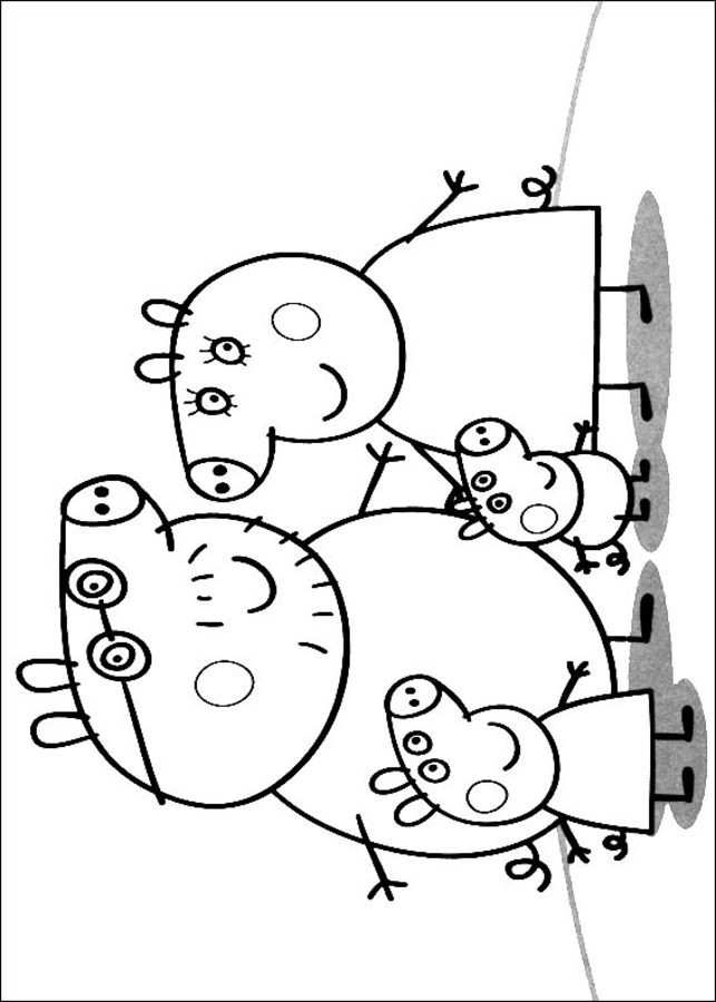 Kolorowanki: Coloring pages: Peppa Pig do drukuColoring pages: Peppa Pig,  printable for kids & adults, free dla dzieci i dorosłych