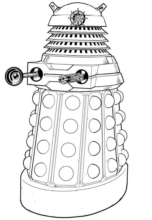 dalek!! XD | Coloring pages, Geek crafts, Coloring books