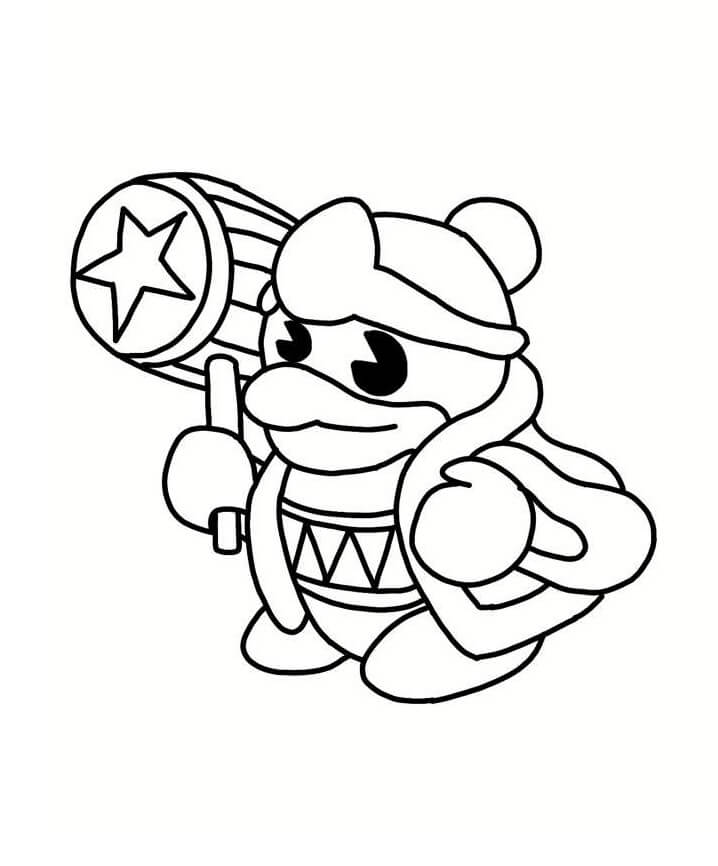 Little King Dedede Coloring Page - Free Printable Coloring Pages for Kids