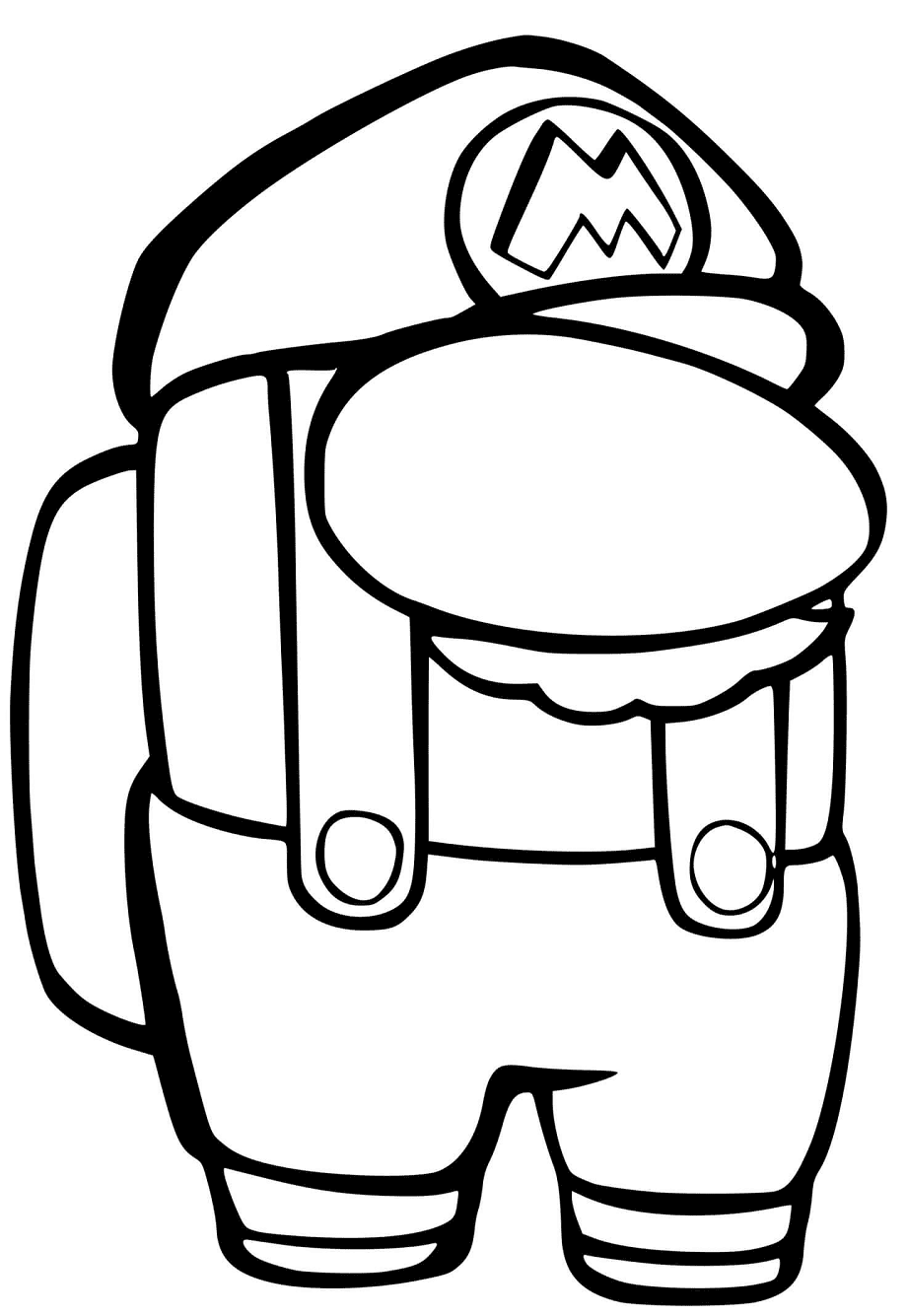 Mario Among Us Coloring Pages - Among Us Coloring Pages - Coloring Pages  For Kids And Adults