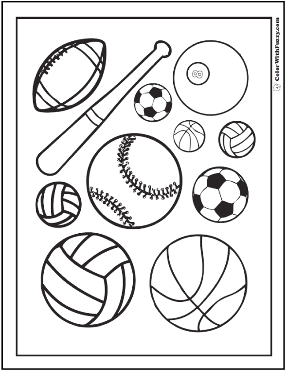 121+ Sports Coloring Sheets ✨ Customize And Print PDF