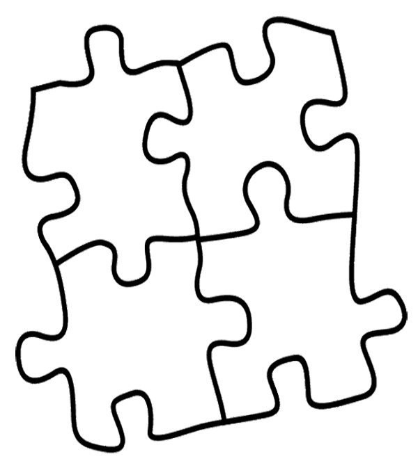Puzzle Pieces Coloring Page - ClipArt Best