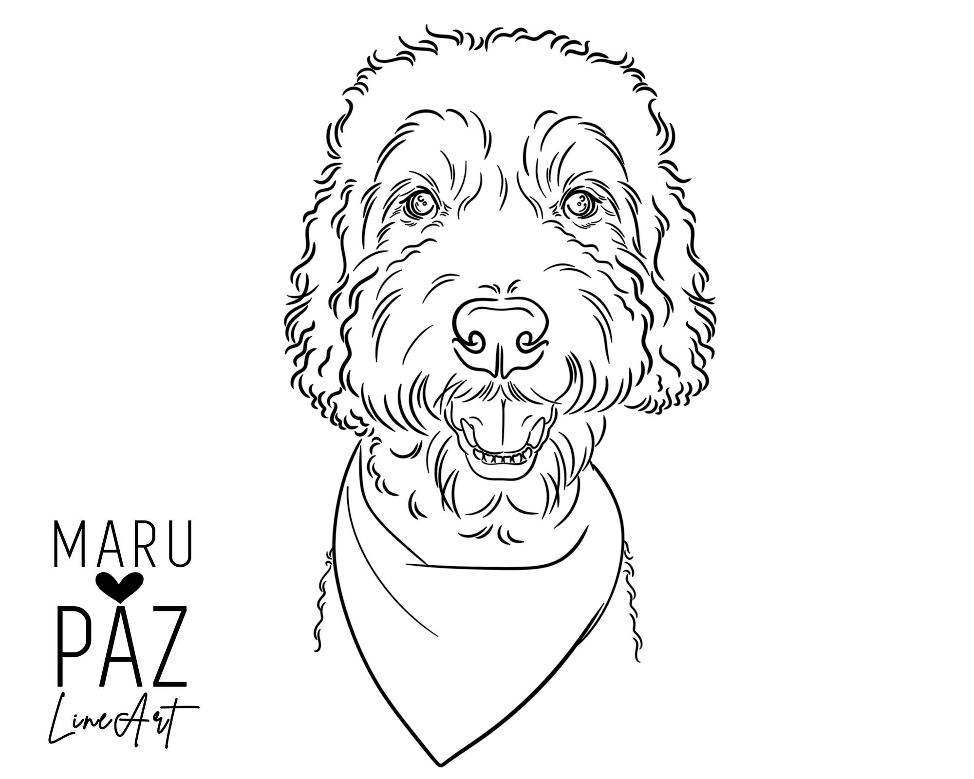 Cavapoo Drawing - Etsy