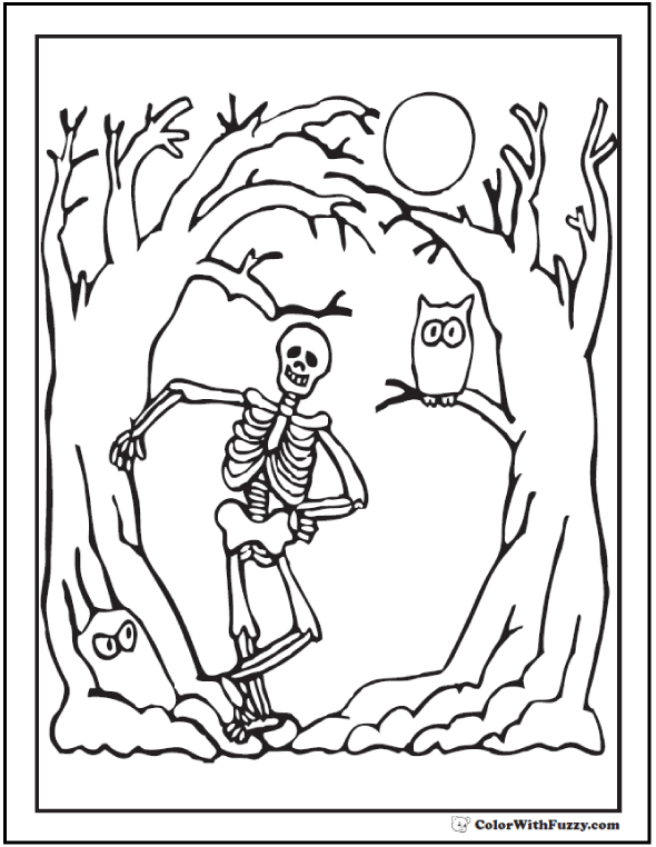 72+ Halloween Printable Coloring Pages Customizable PDF