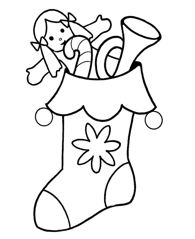 Christmas Stocking Coloring Pages - Best Coloring Pages For Kids