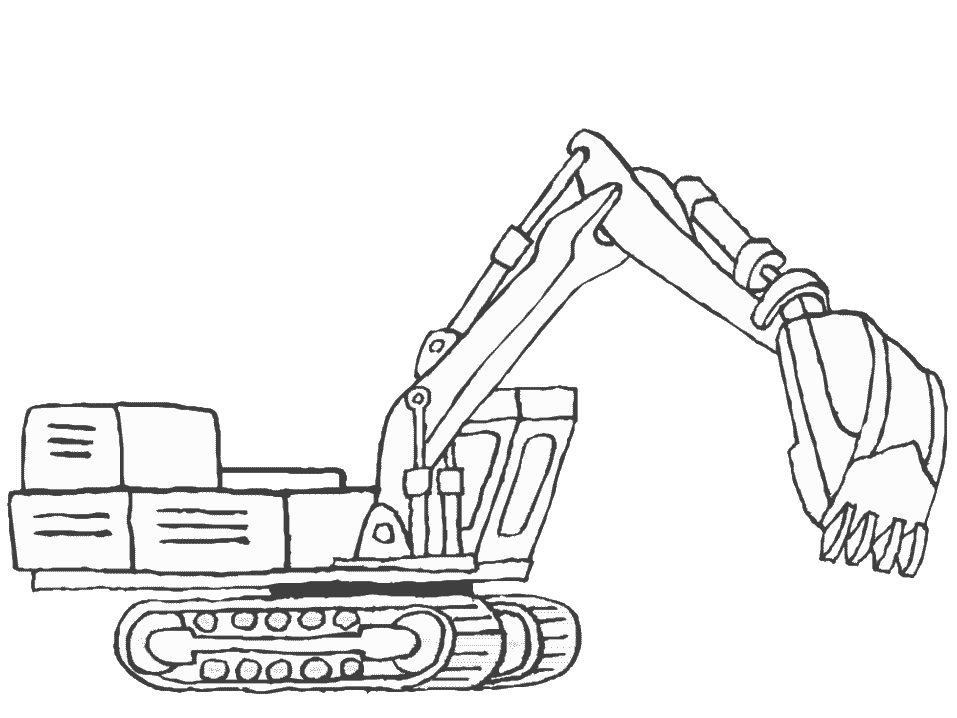 Excavator clipart colouring page, Excavator colouring page Transparent FREE  for download on WebStockReview 2021