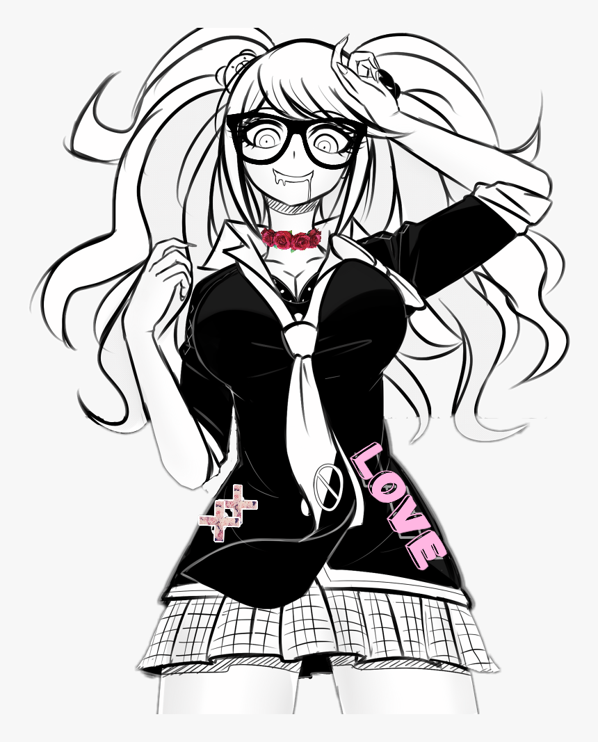 junko Enoshima - Coloring Pages Of Junko, HD Png Download - kindpng