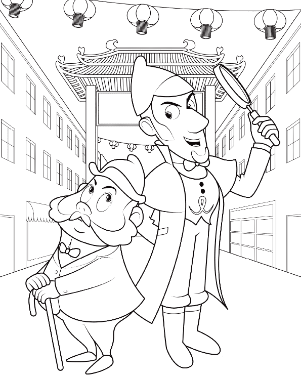 Kids-n-fun.com | Coloring page Sherlock Gnomes Sherlock Gnomes