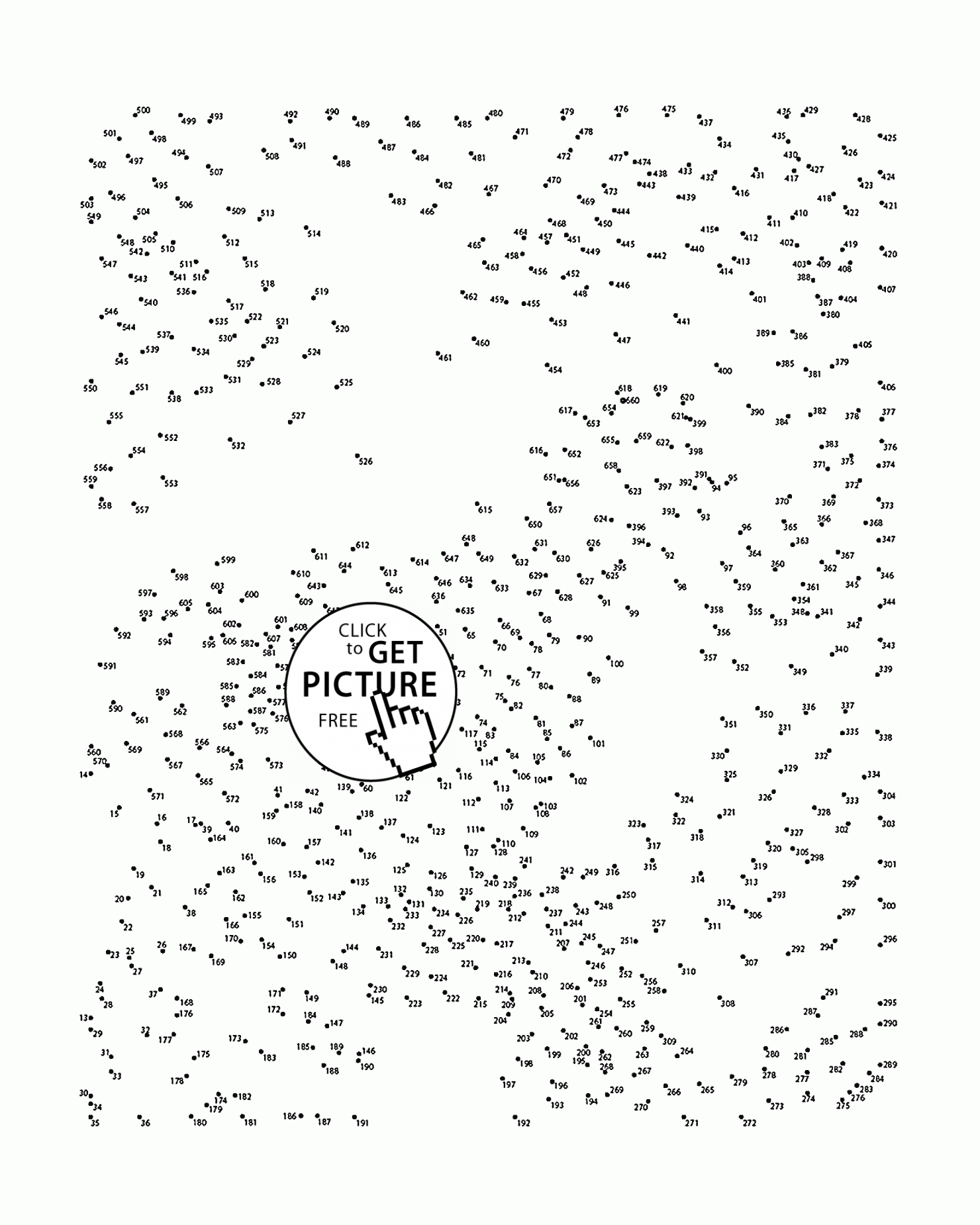 Hard Dot To Dot Coloring Pages