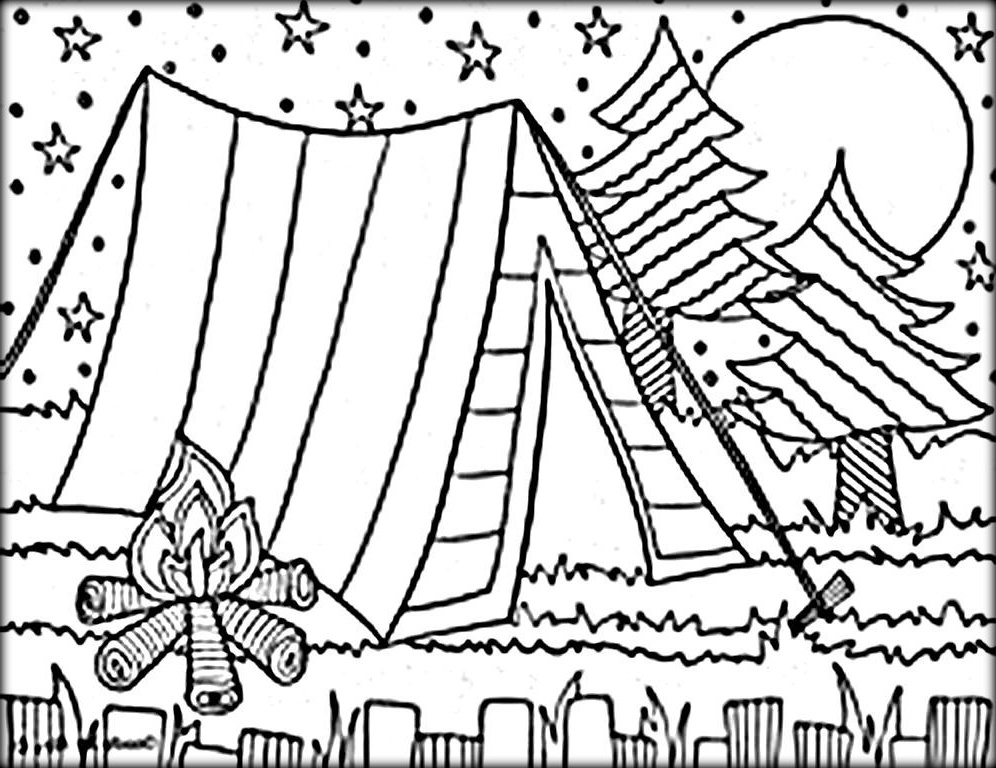 Nature Outdoor Coloring Pages