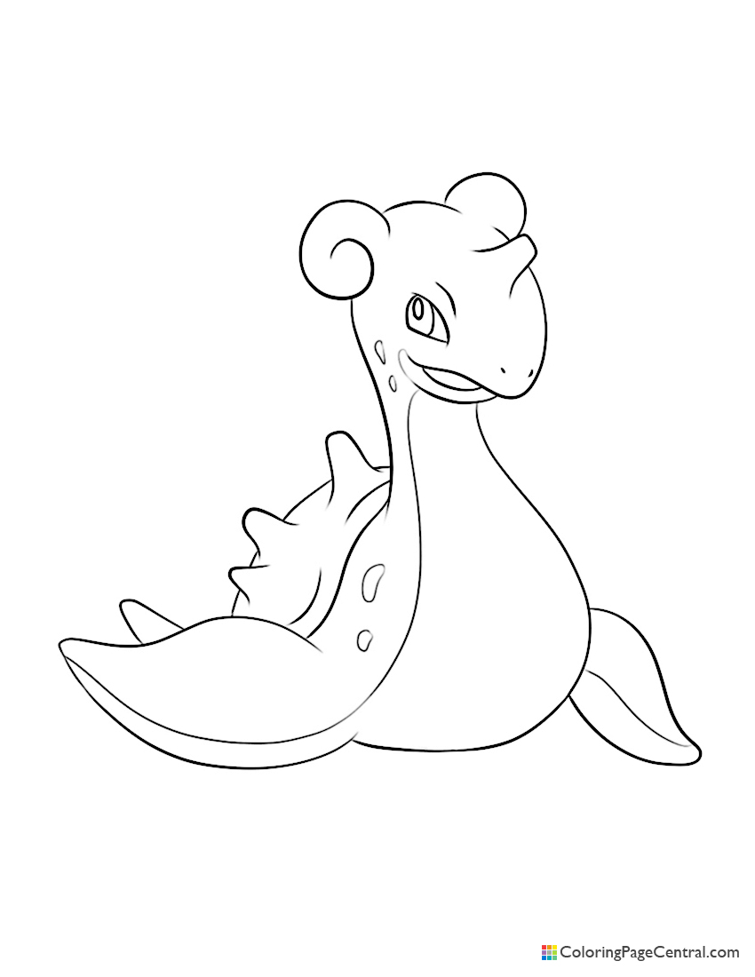 Pokemon - Lapras Coloring Page | Coloring Page Central
