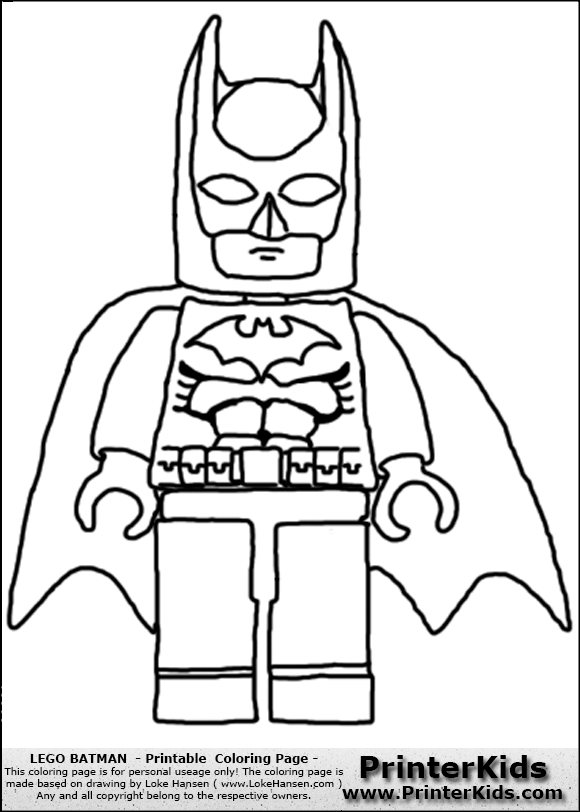 Lego Batman Coloring Page