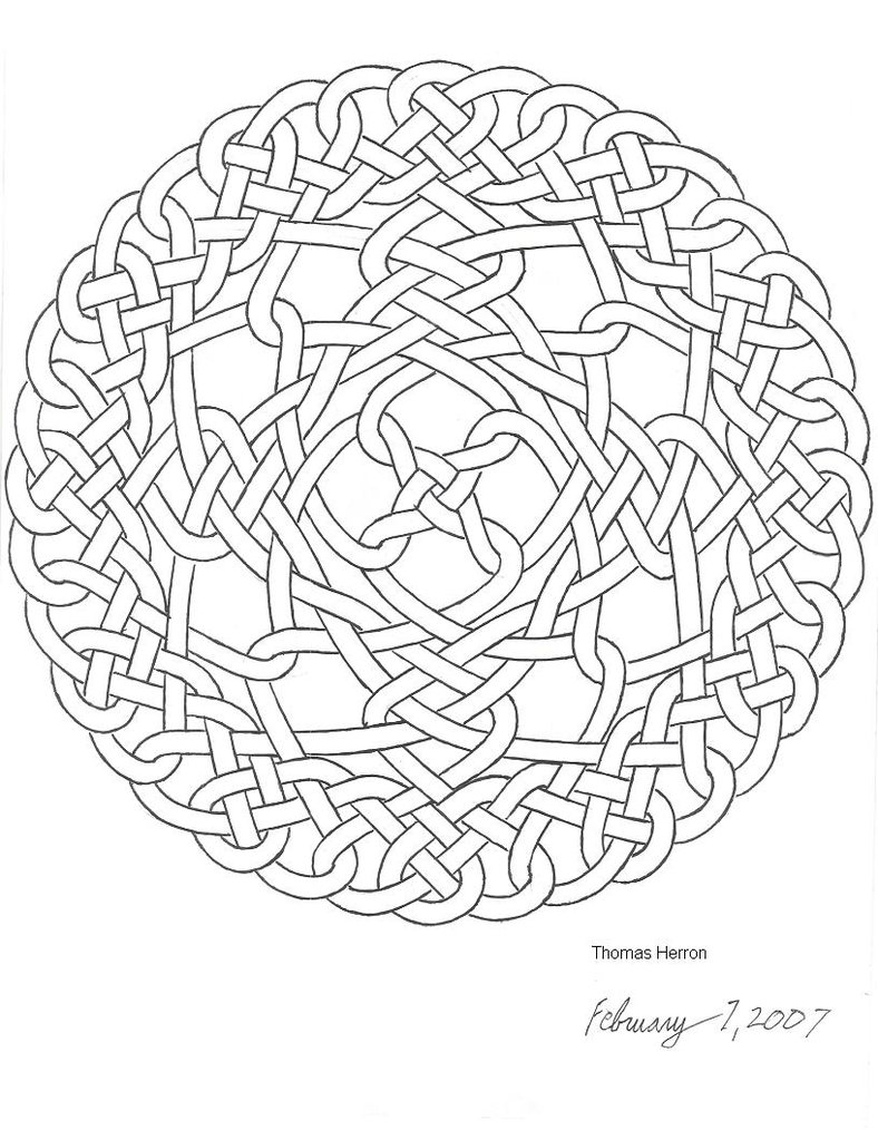 Celtic knot coloring pages