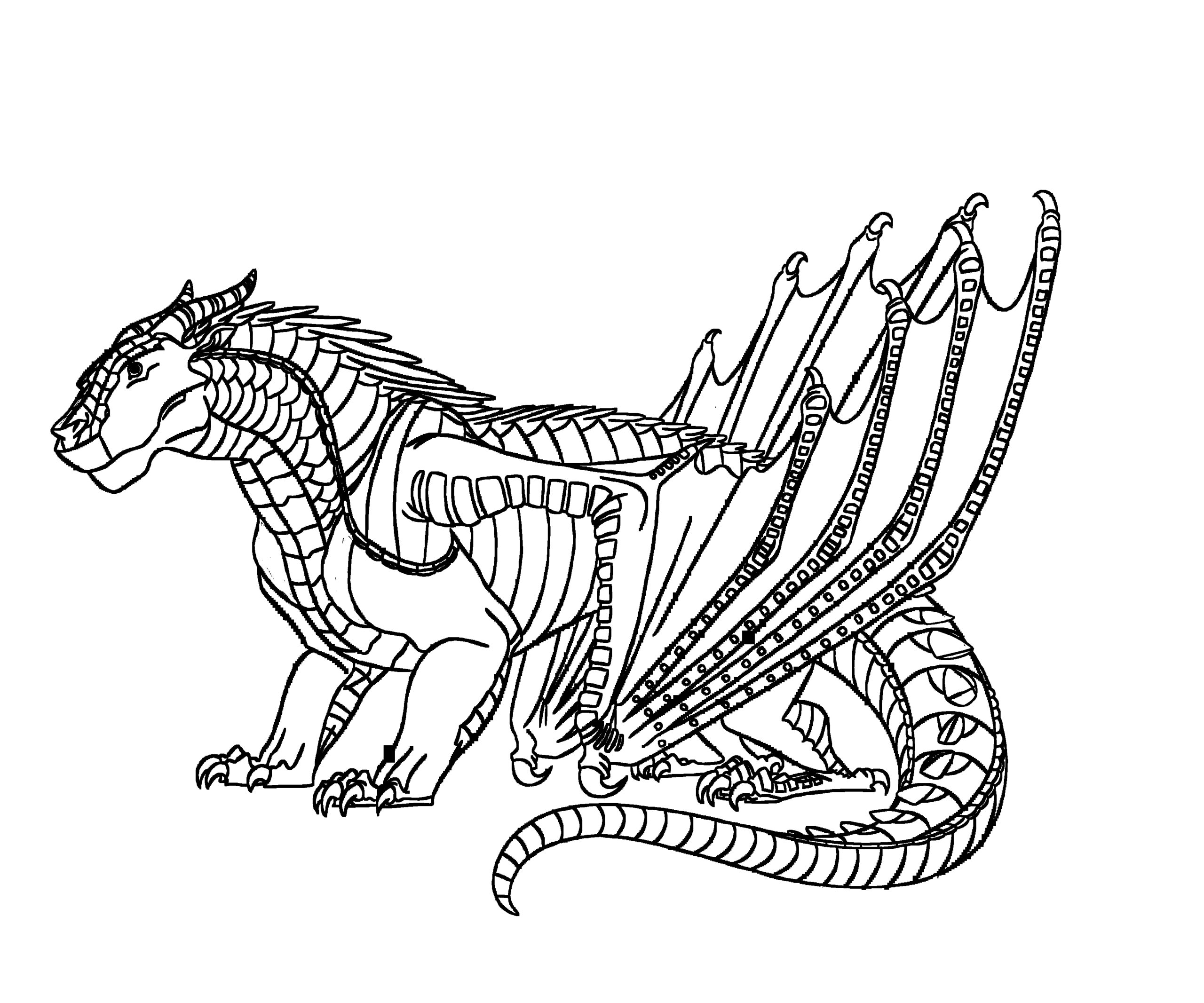 Free Wings Of Fire Coloring Pages Pdf To Print - Coloringfolder.com