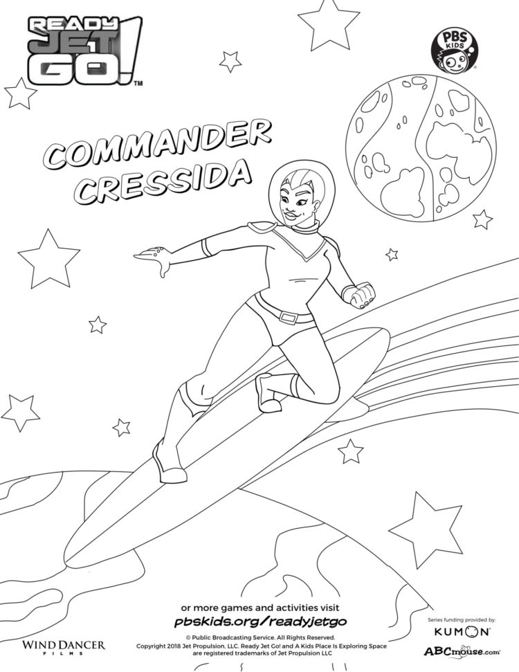 Commander Cressida Coloring Page | Kids… | PBS KIDS for Parents