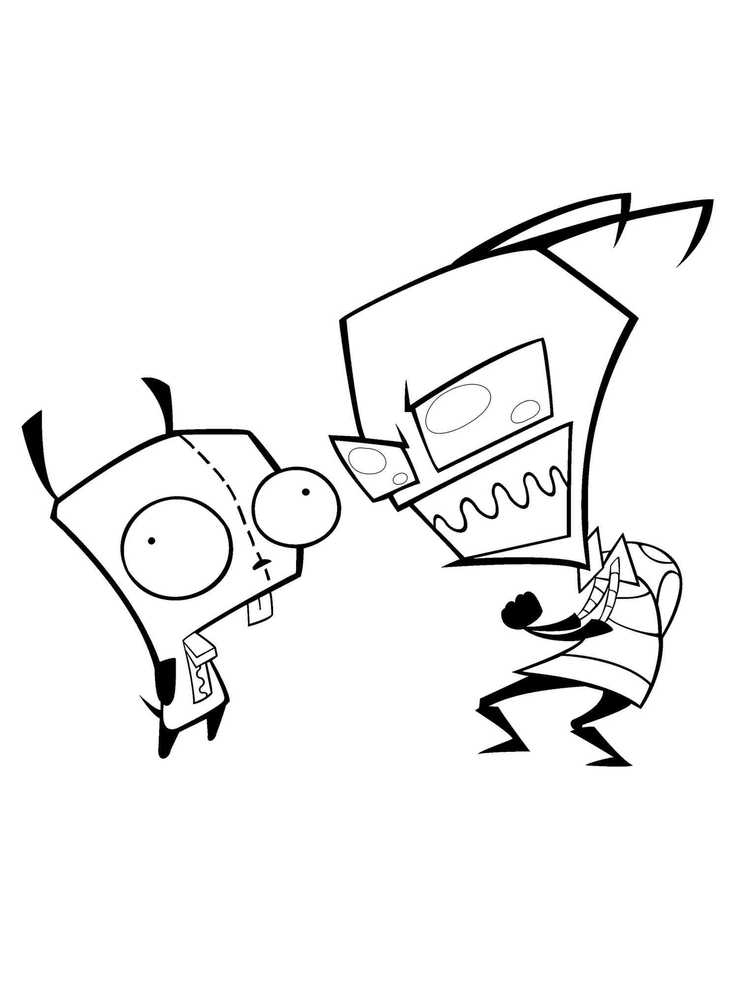 Invader Zim coloring pages