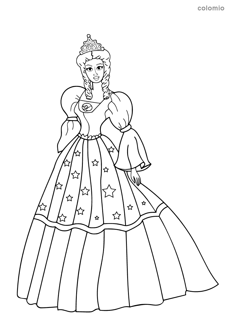 Princesses coloring pages » Free & Printable » Princess coloring sheets