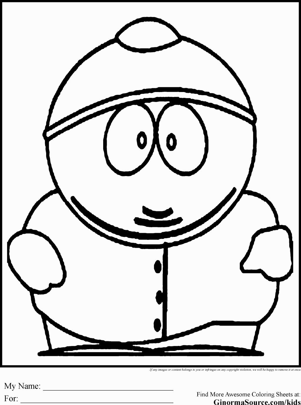 south park cartman coloring pages - Clip Art Library