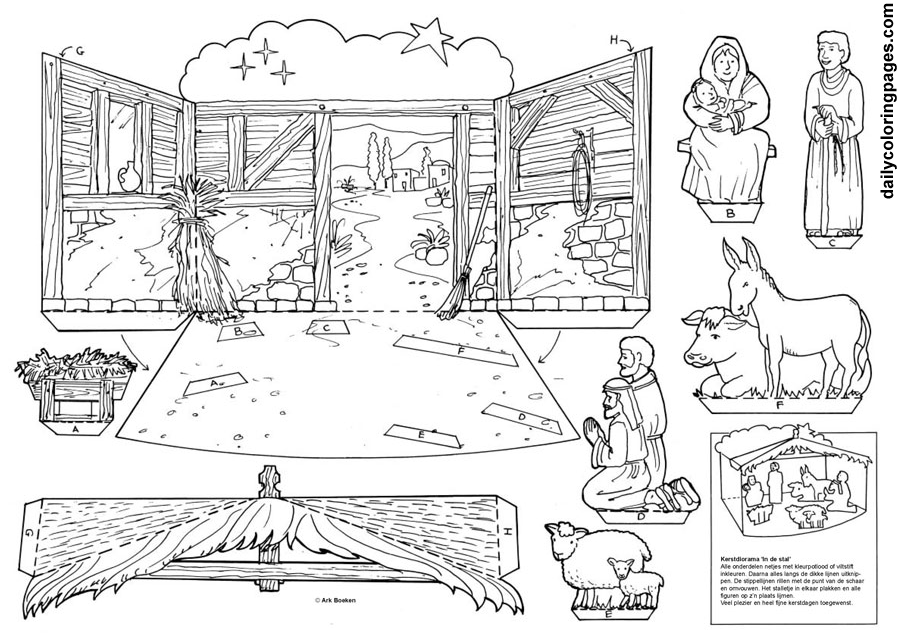 Best Photos of Free Printable Nativity Coloring Pages - Christmas ...