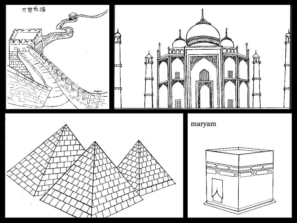 Seven Wonders World Coloring Pages For Kids