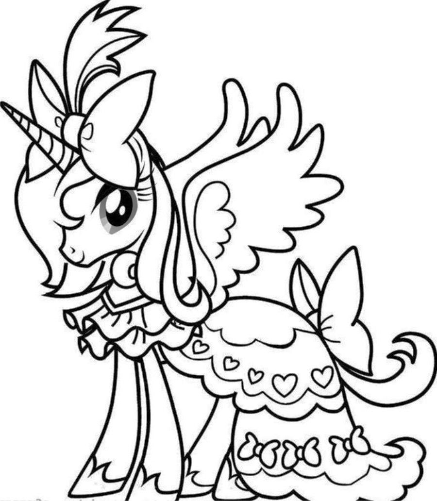 Cute Unicorn - Coloring Pages for Kids and for Adults
