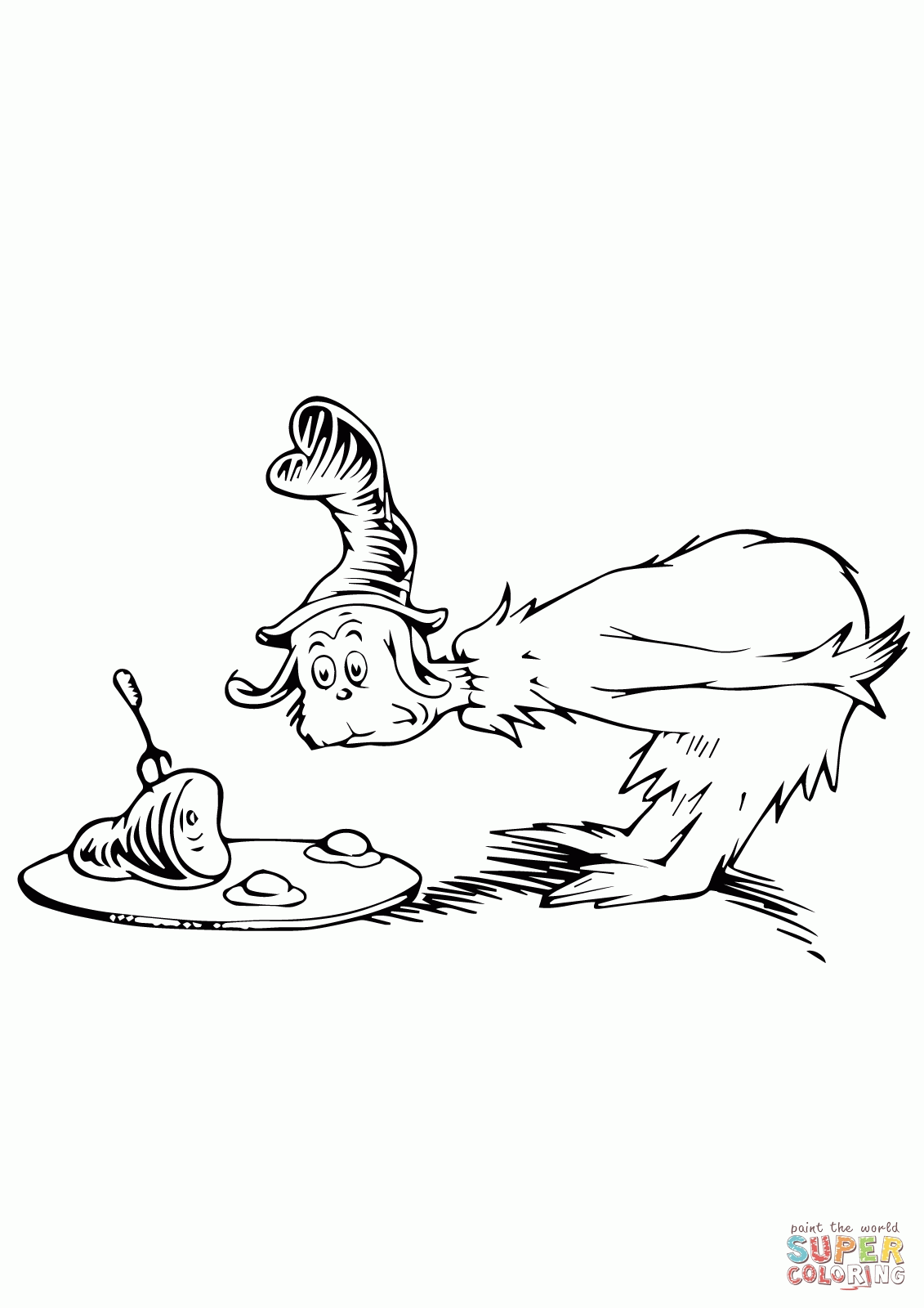 Basic Dr Seuss Coloring Pages Thing 1 And Thing 2 Clipart Panda ...
