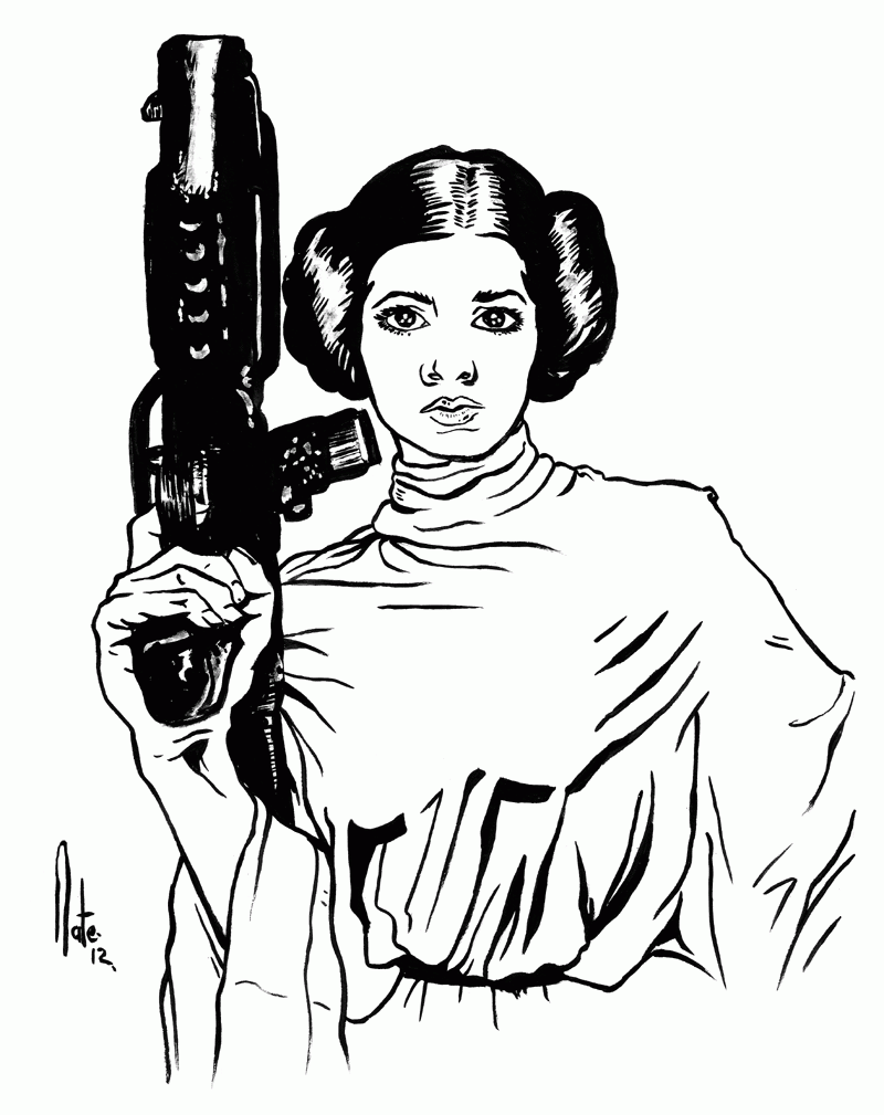 Princess Leia Coloring Pages - HiColoringPages