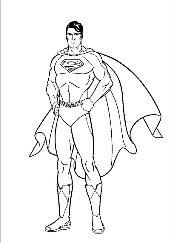 superman coloring pages for kids - Gianfreda.net