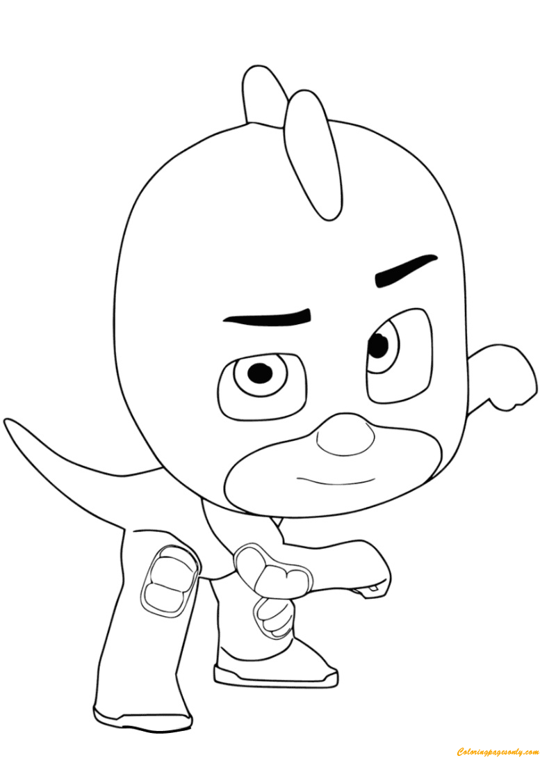 Gekko From PJ Masks Coloring Pages - PJ ...coloringpagesonly.com