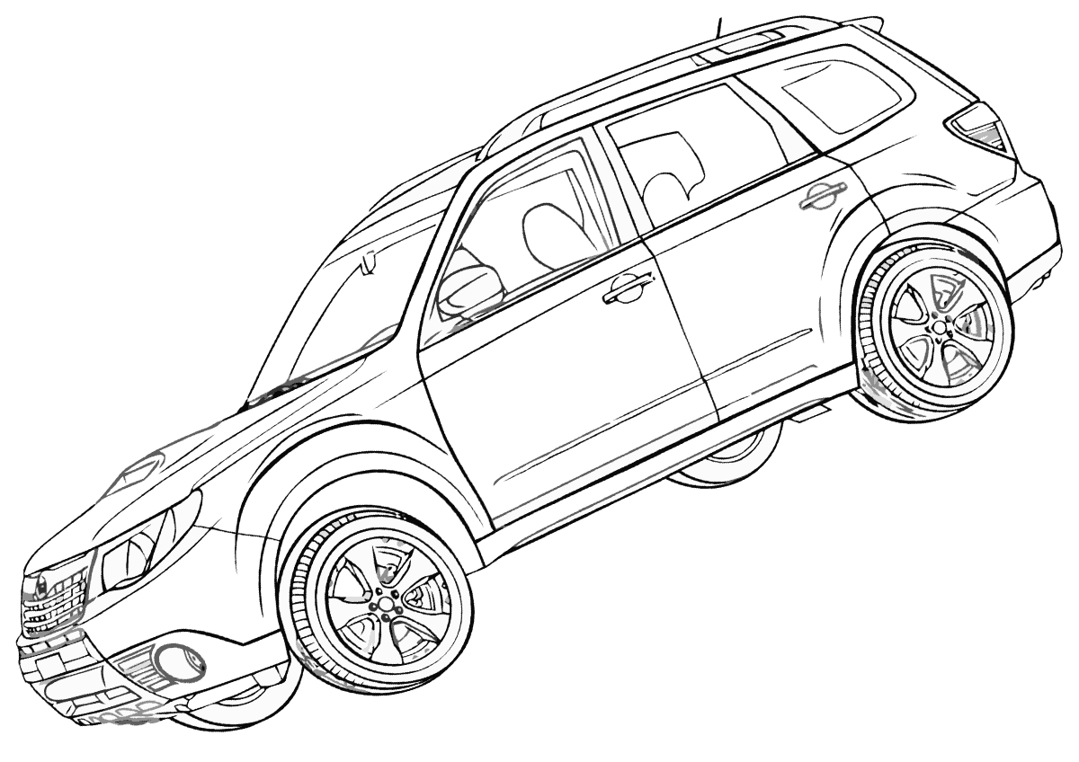 Subaru coloring pages | Coloring pages to download and print