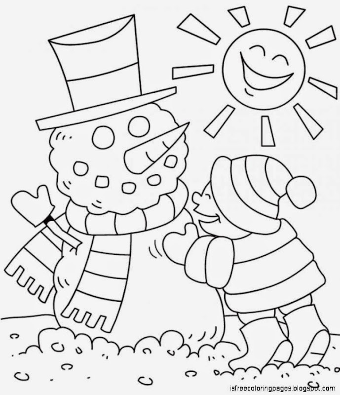 Free Coloring Pages: Winter Coloring Pages