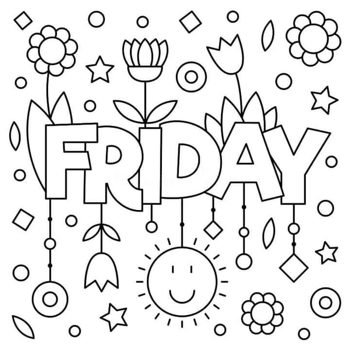Blessed Friday in 2020 | Coloring pages, Valentines day coloring page,  School coloring pages