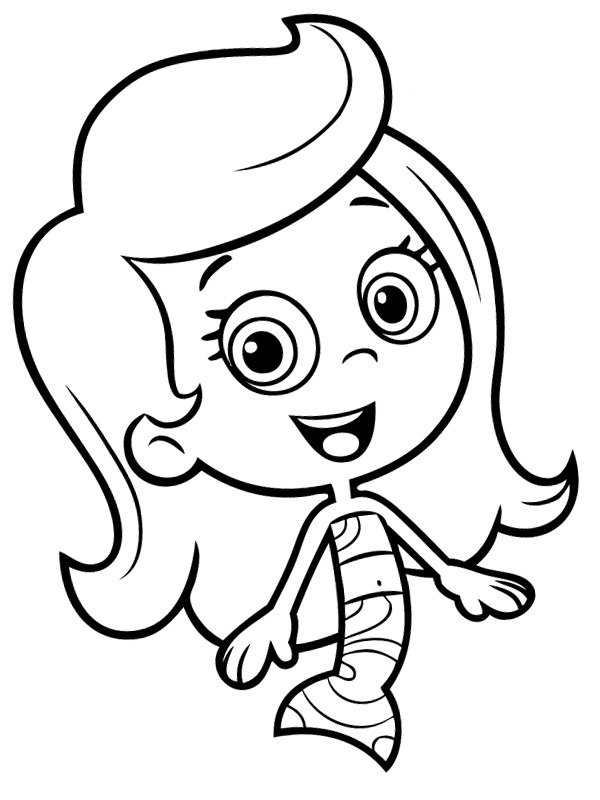 Molly Bubble Guppies Coloring Page ...
