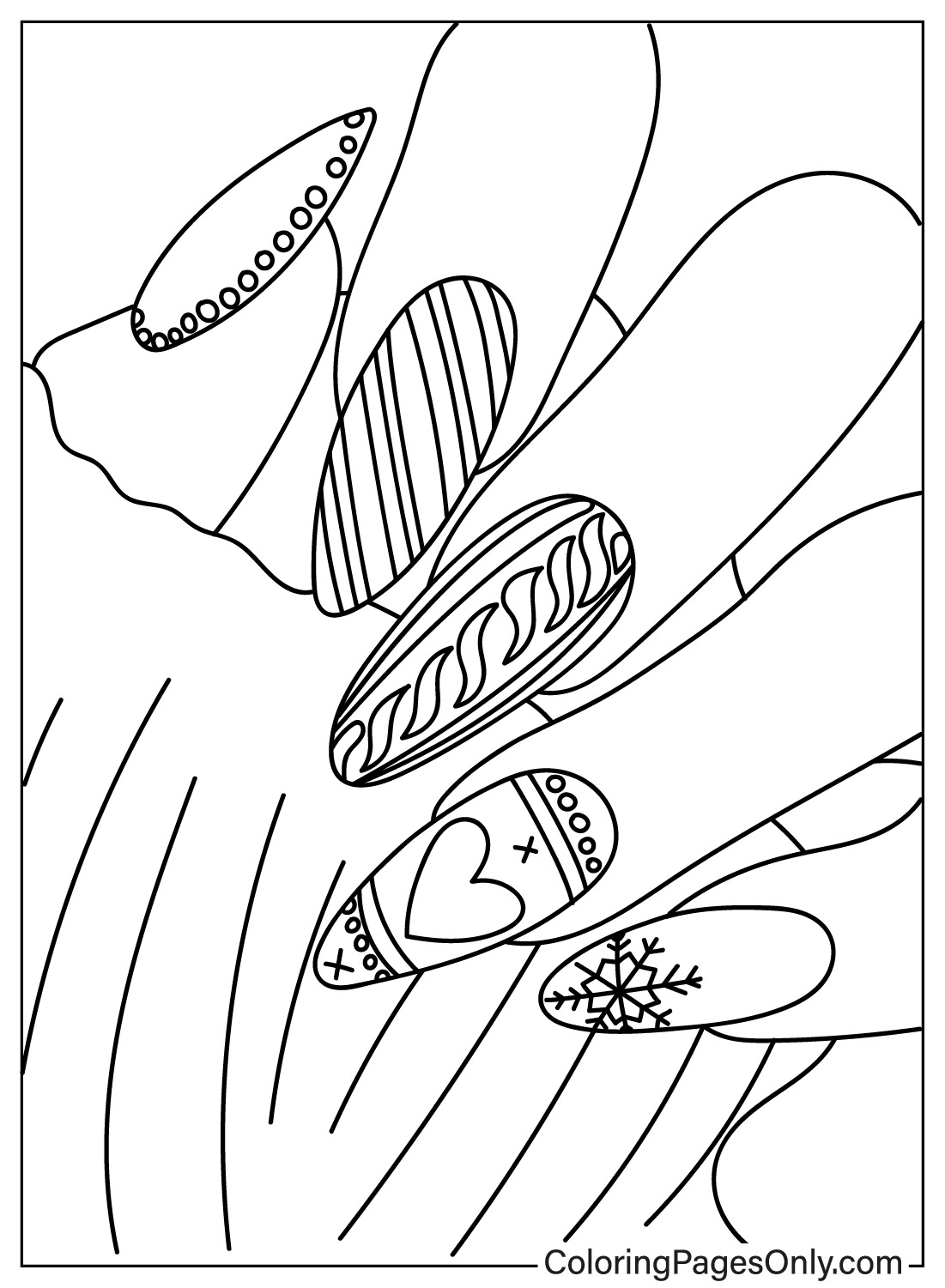 Nails coloring pages ...