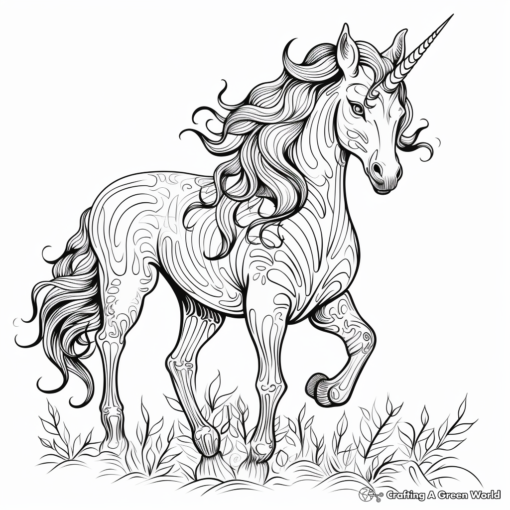 Unicorn For Adults Coloring Pages ...