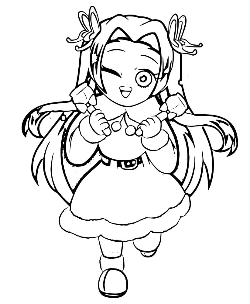 Kawaii Kanae Kocho Coloring Page ...