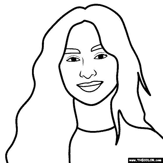 Sabrina Carpenter Coloring Page