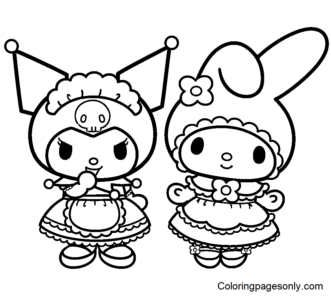 Kuromi Coloring Pages Printable for ...