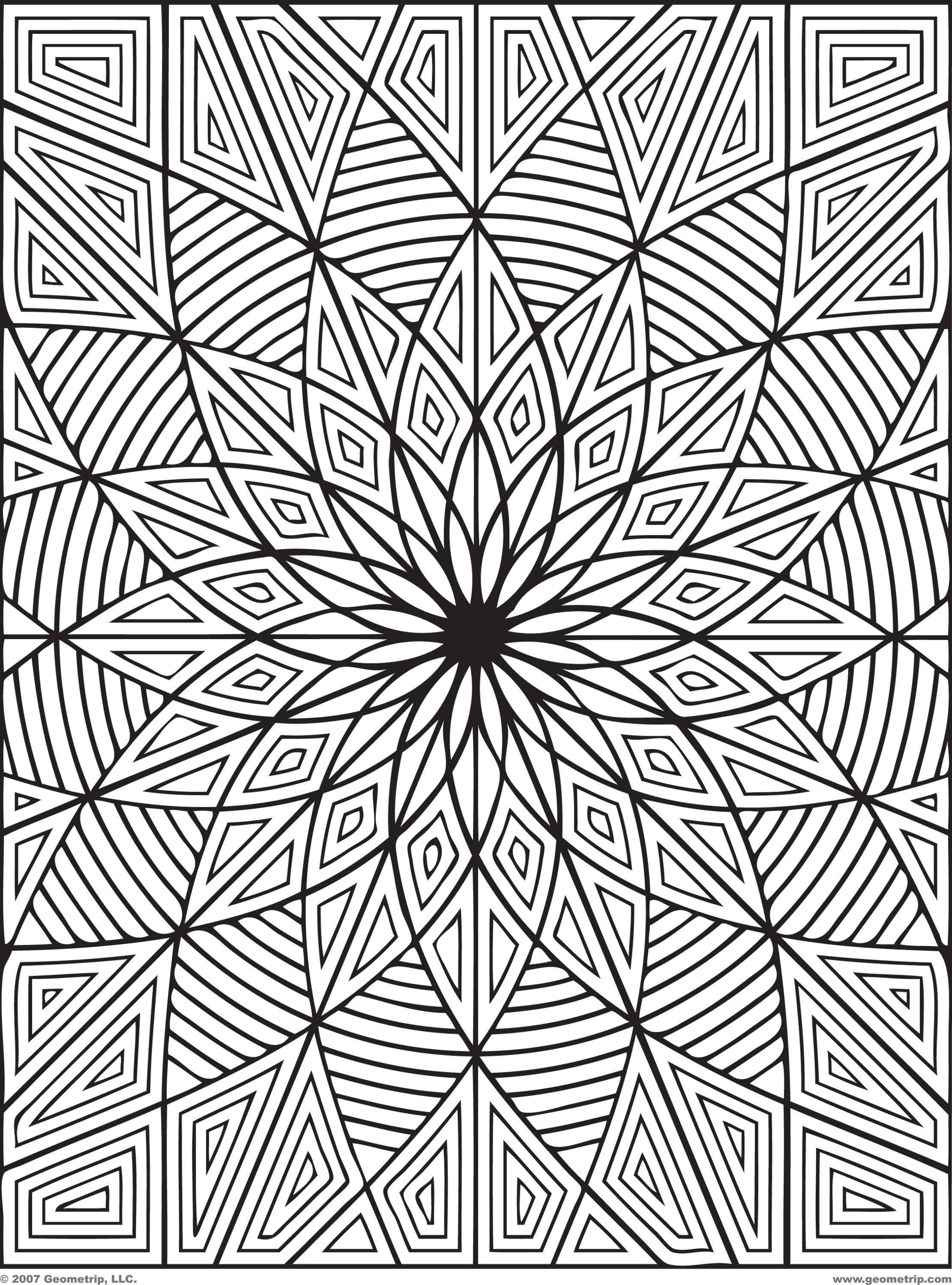 Geometrip.com - Free Geometric Coloring Designs - Rectangles